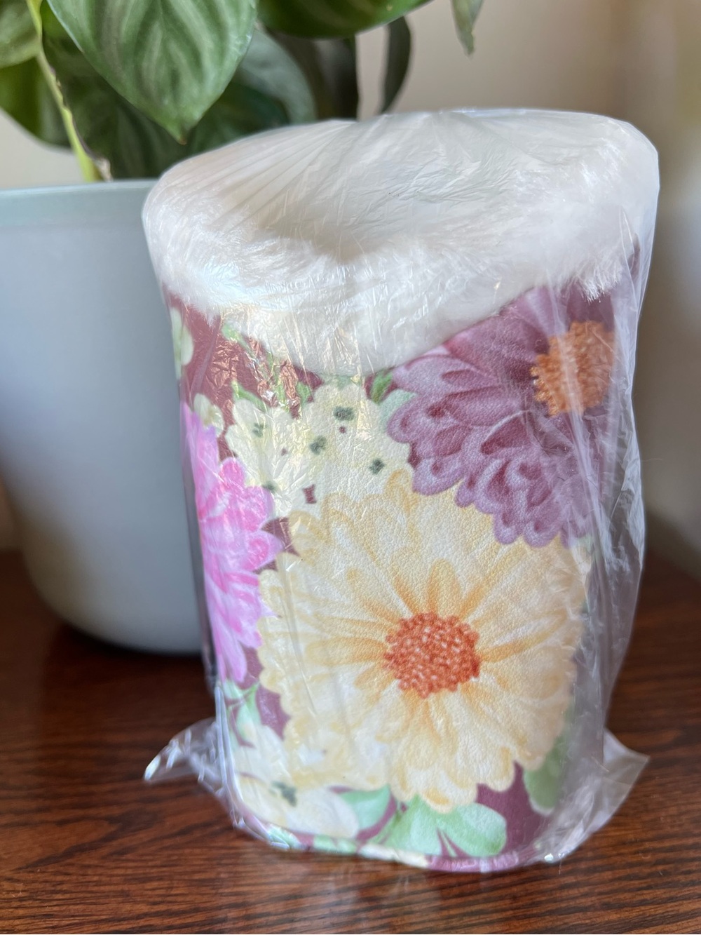 FLORAL PLUSH LINED EYEGLASS HOLDER UPRIGHT NEW IN BOX - Picture 7 of 8